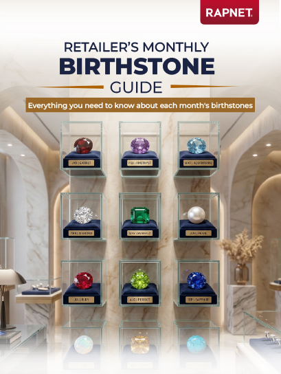 Monthly birthstone cheat sheet for retailers cover image