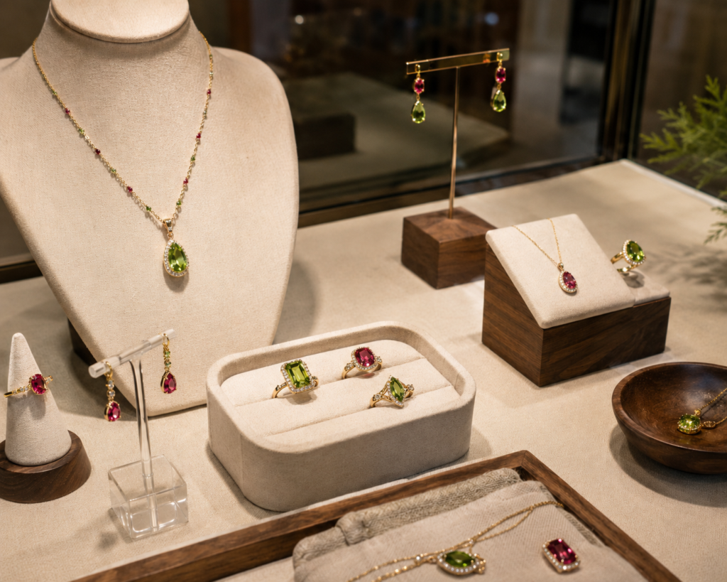 August Birthstone Guide for Retailers: Peridot and Spinel 4 peridot and spinel jewelry image