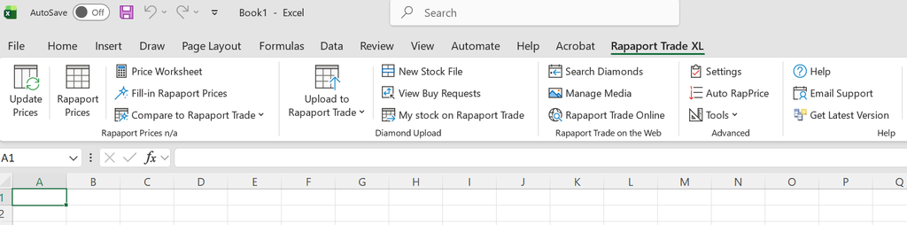 The Rapaport Trade Seller Playbook: 5 Tools to Move More Stones 2 Rapaprort Trade XL for MS Excel