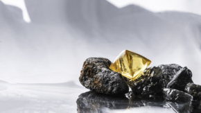 The 71.26-carat yellow diamond. (Arctic Canadian Diamond Company)