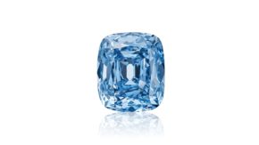 The 5.53-carat De Beers blue diamond. (Sotheby’s)