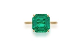 The emerald ring. (Sotheby’s)