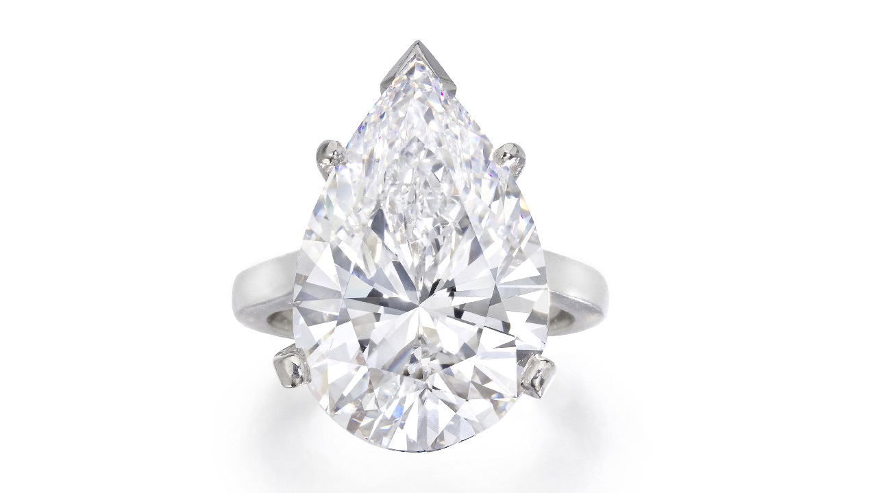 13.70-carat, D-color stone was top-selling item at Monday’s auction.
