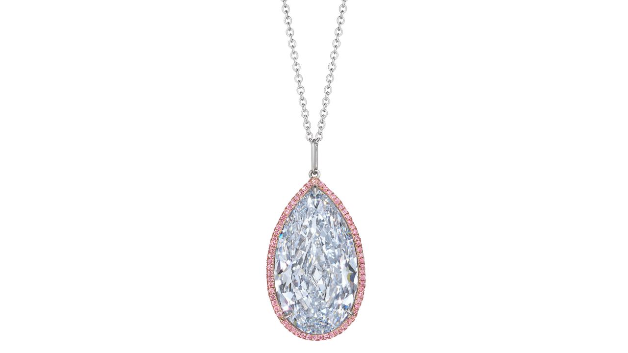 <p>Pendant featuring 31.62-carat stone was top seller at New York Magnificent Jewels.</p>

