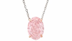 Phillips pink diamond necklace