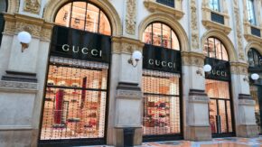Gucci boutique in Milan Italy credit Shutterstock