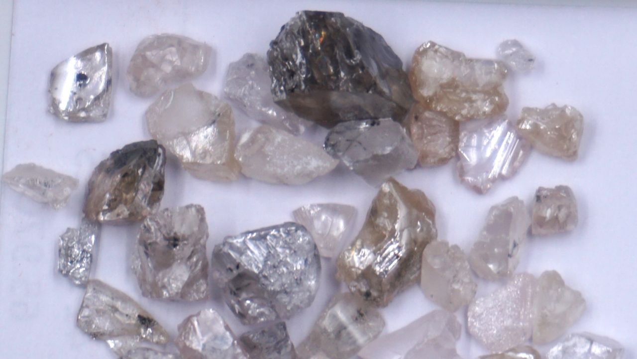 Lucapa rough diamonds bulk sample