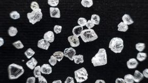 Rough diamonds on display at De Beers Group offices in Calgary Canada credit Ben Perry slash Armoury Films slash De Beers 1280 used 011623