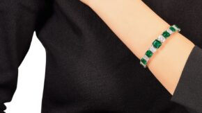sotheby's important jewels emerald and diamond bracelet