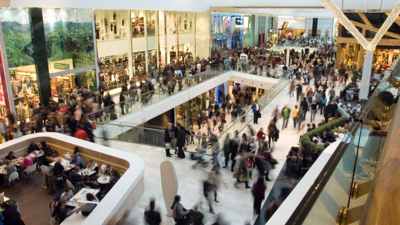 crowded shopping mall NRF credit Shutterstock