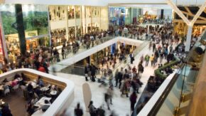 crowded shopping mall NRF credit Shutterstock