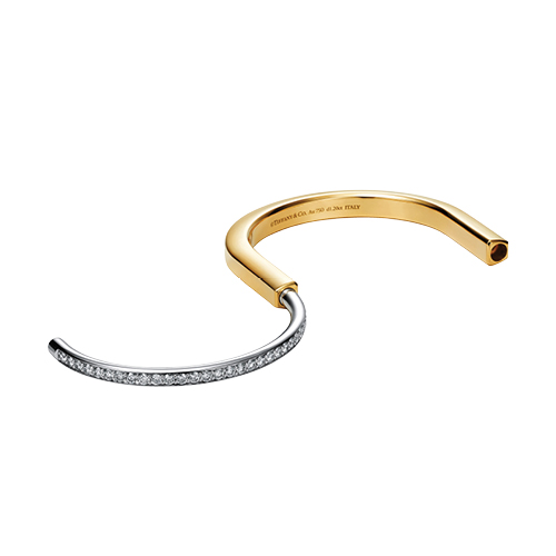 Tiffany Co Lock bracelet with diamonds