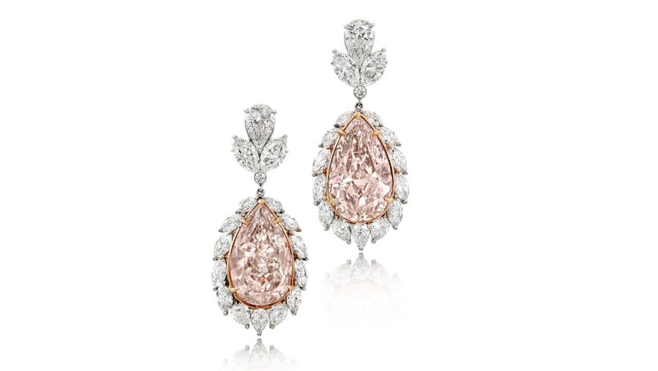 Sothebys Pink diamond earrings Magnificent Jewels HK
