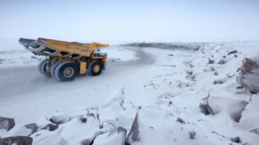 A truck hauling ore at Gahcho Kue mine credit Mountain Province 1280 USED 071923