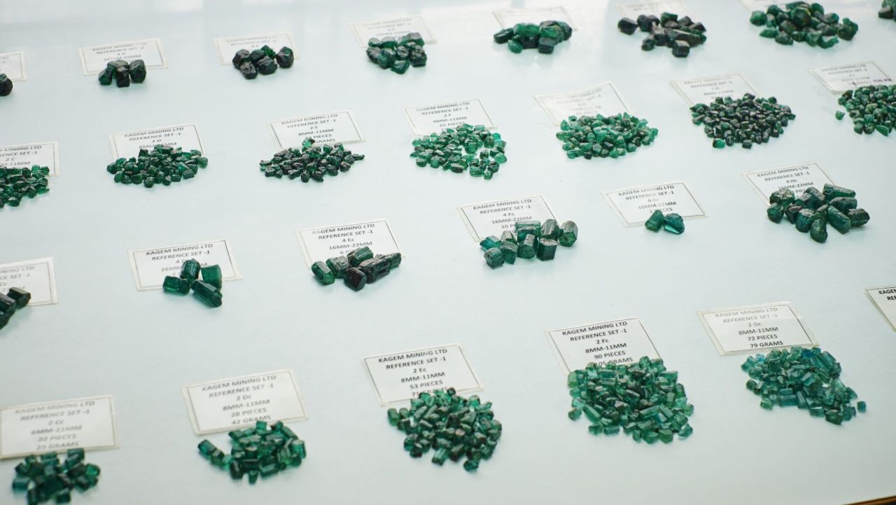 Gemfields Emeralds from Kagem 1280 USED 100323
