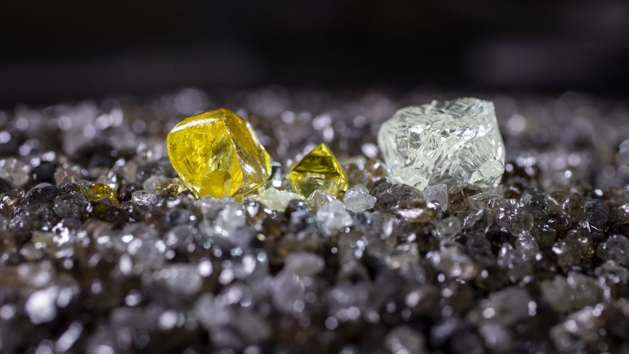 Rough diamonds from Ekati credit Burgundy Diamond Mines 1280 USED 012824