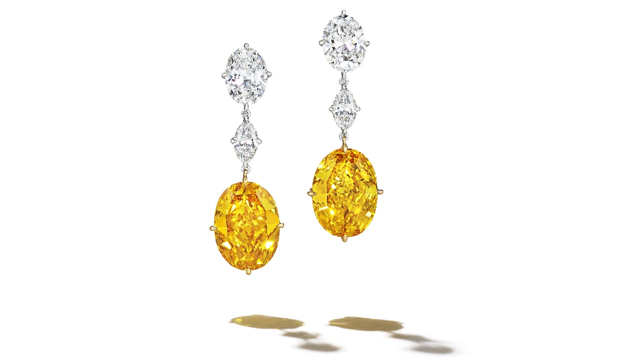 Pair containing oval mixed-cut stones weighing 12.20 and 11.96 carats will lead New York Magnificent Jewels sale.
