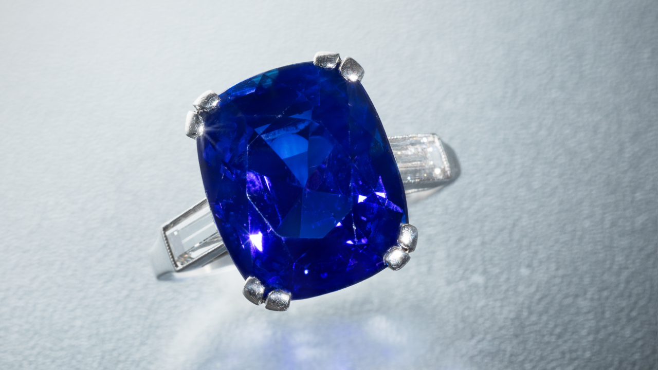 Hindman Spaulding & Co sapphire and diamond ring 1280 USED 151123