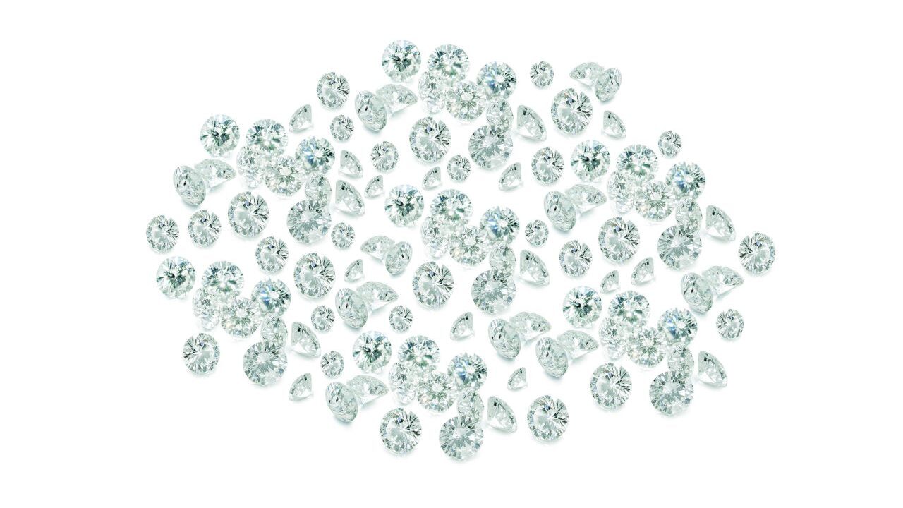 DeBeers Melee synthetic diamonds 1280 USED 022624