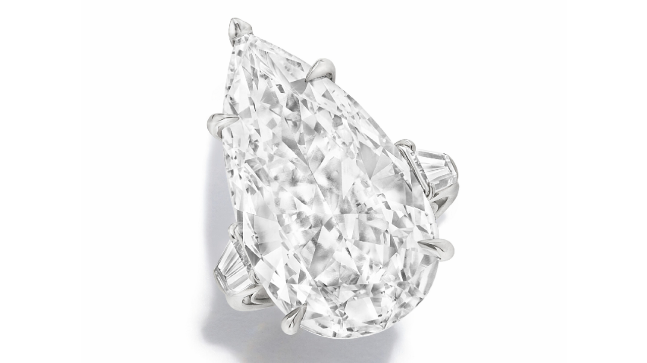 Christie's Harry Winston 17.09ct diamond ring 1280 USED 030724