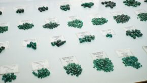 Gemfields Emeralds from Kagem 1280 USED 032524