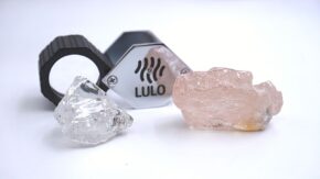 Lucapa rough diamonds from Lulo 1280 USED 031824