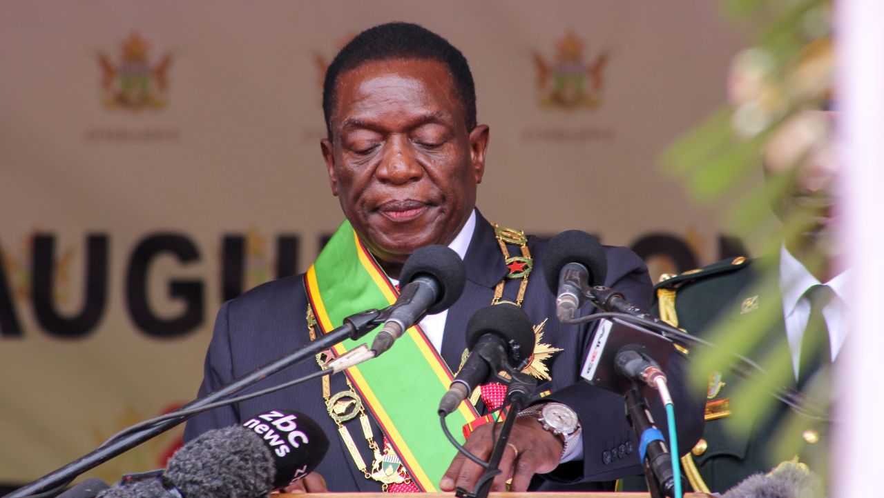 Emmerson Mnangagwa also accused of serious human-rights abuses and other corrupt activities.
