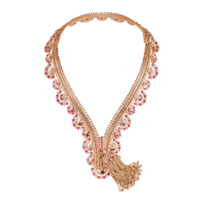 Zip Antique Rayon necklace image
