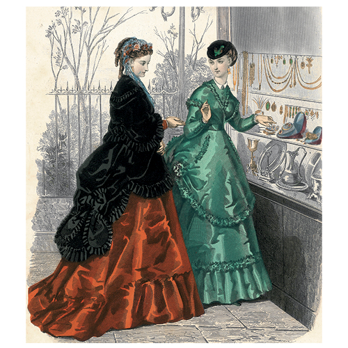 Illustration from La Mode Illustrée, 1868 image