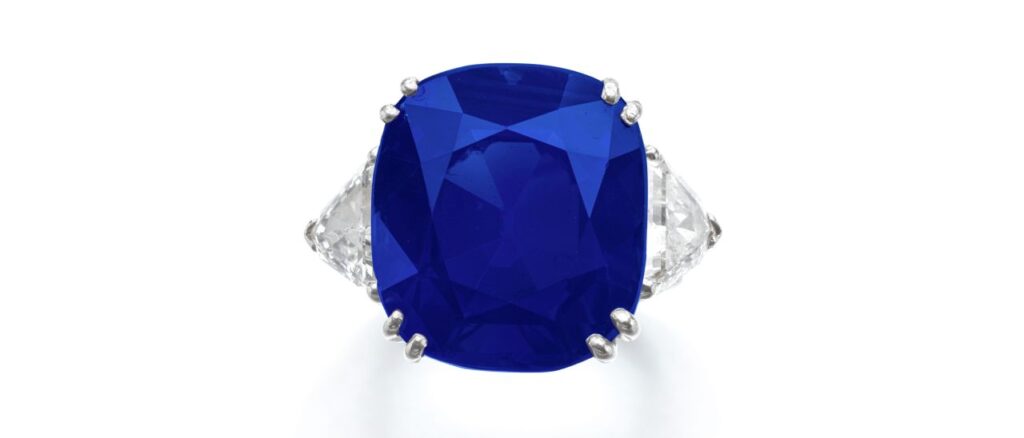 17.29-carat Kashmir sapphire ring image