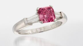 Christies pink diamond ring image