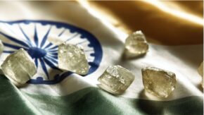 rough diamonds india flag image