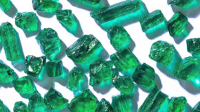 Image of Rough emeralds