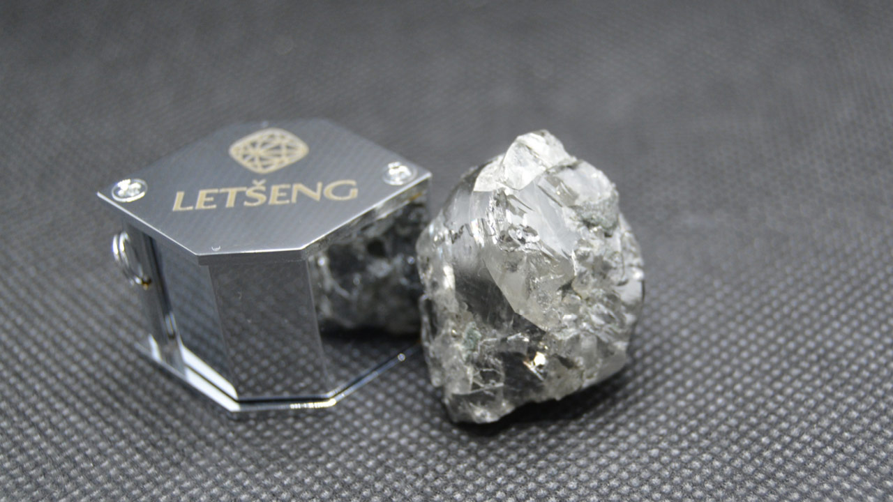 Image: The 122.20-carat rough. (Gem Diamonds)