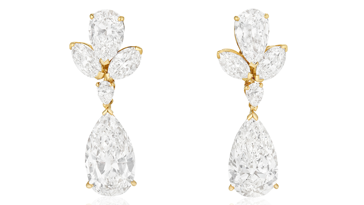 Main image: The Boucheron diamond earrings. (Christie's)