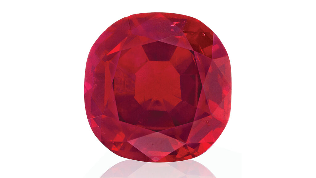 2.22-carat Burmese ruby that sold for $165,600 at Bohhams image