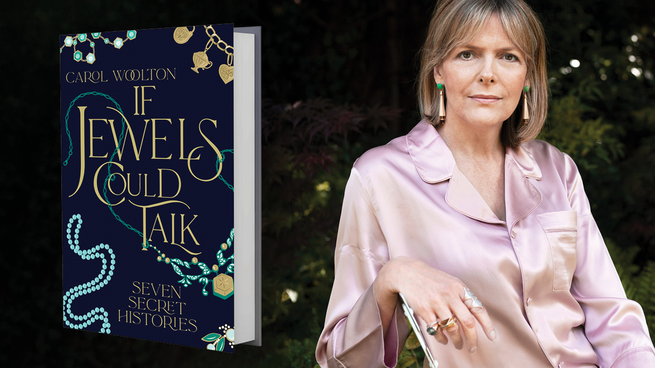 Image of Carol Woolton and the cover of If Jewels Could Talk by Carol Woolton