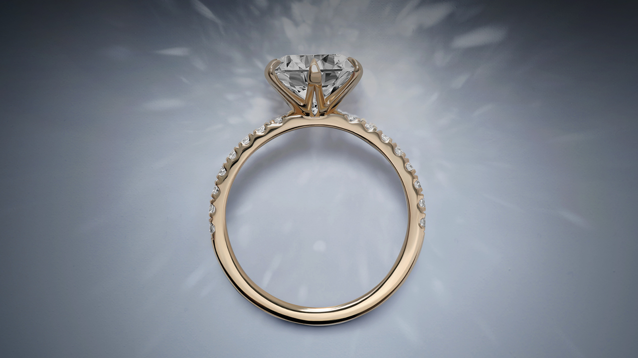 Vrai synthetic-diamond engagement ring image