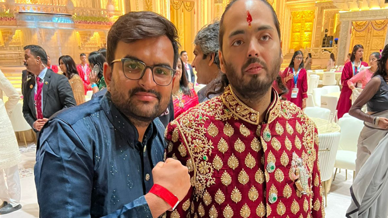 Rupesh Dihora with the groom