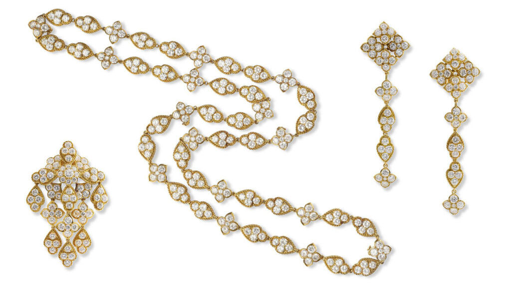 Boucheron transformable diamond set at Christie's image