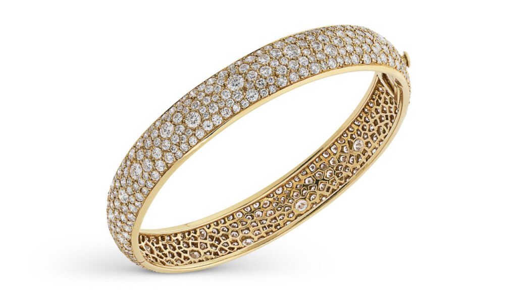 Van Cleef & Arpels diamond bangle bracelet at Christie's