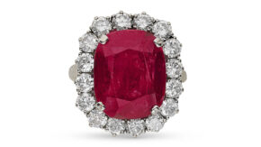 Ruby and diamond ring at Christie's image