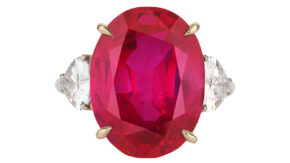 Ruby and diamond ring image