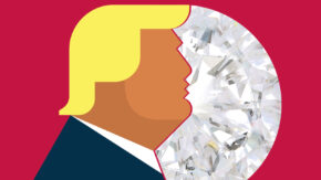 Trump and diamond animation image