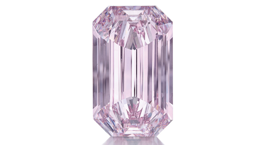7-carat, fancy-intense-purplish-pink diamond from Sotheby's image