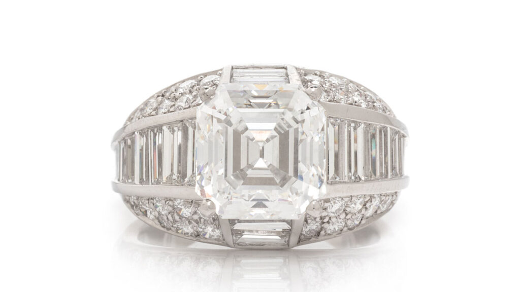 Oscar Heyman diamond ring at Freeman’s | Hindman auction image