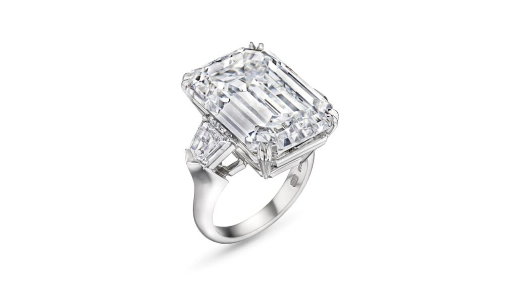 Harry Winston diamond ring at Christie's image