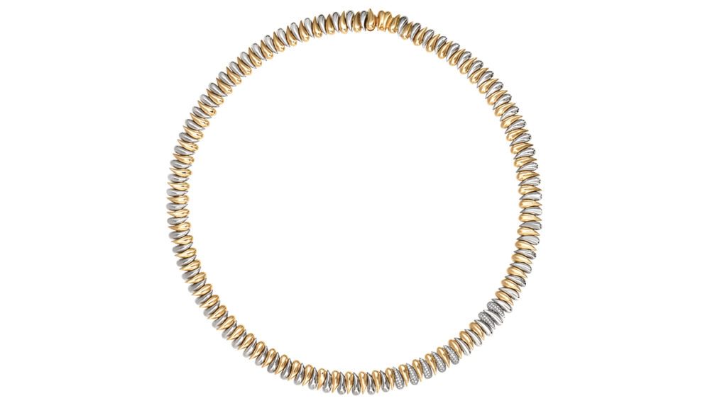Rainbow K Drop necklace in 14-karat gold and diamonds image