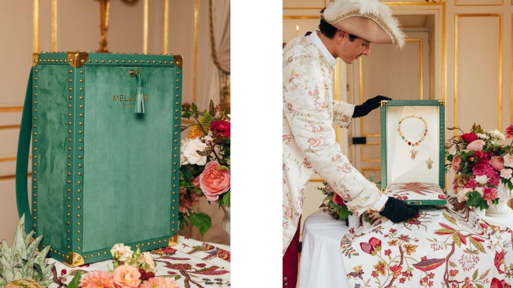 Mellerio unveiling the Marie Antoinette-inspired necklace at the Palace of Versailles in Paris image