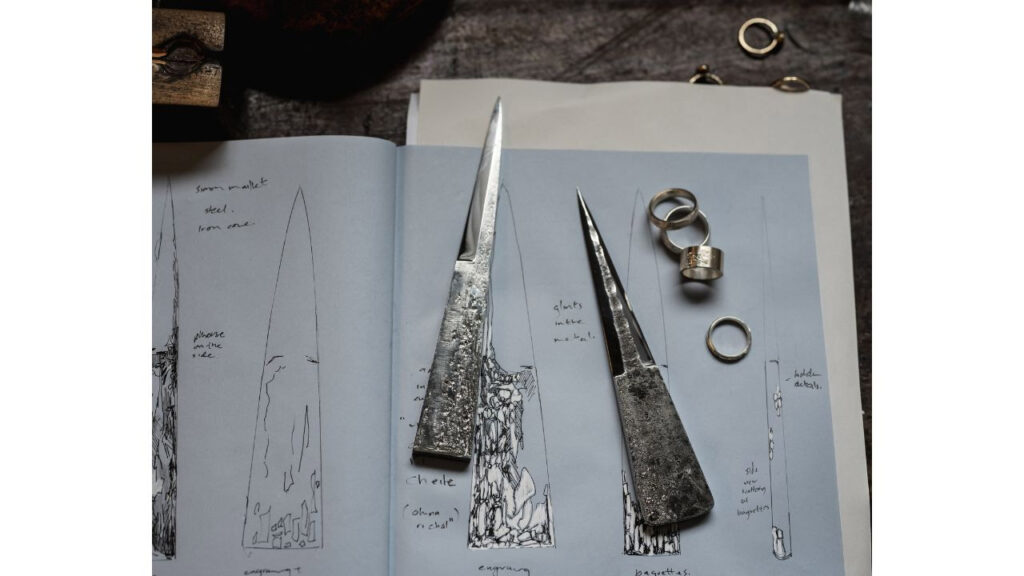 The V&A has acquired sketchbooks relating to the sgian dubh’s design by Ellis Mhairi Cameron image